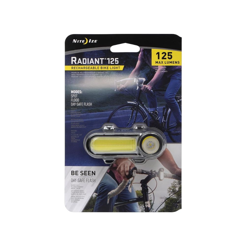 NITE IZE RADIANT® 125 RECHARGEABLE BIKE LIGHT - White, Bicycle Lights, - Outdoor Kuwait