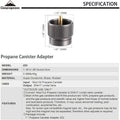 Campingmoon Grill Stove Adapter Z22, Stove Accessories,    - Outdoor Kuwait