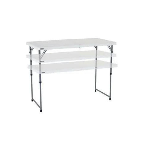 Lifetime 4-Foot Fold-In-Half Adjustable Table (Light Commercial)