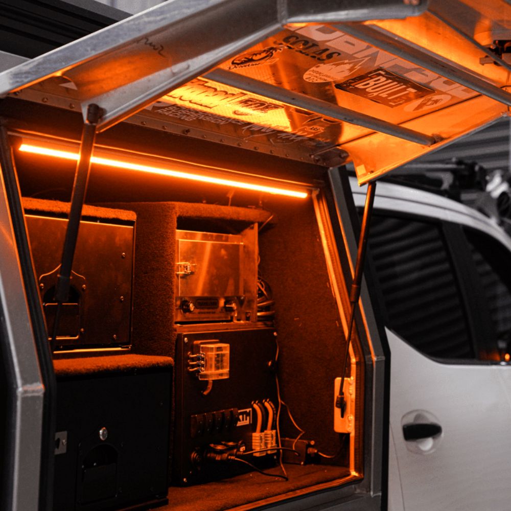 Hardkorr 100cm Tri-Colour LED Light Bar with Diffuser, Camping Lights & Lanterns,    - Outdoor Kuwait