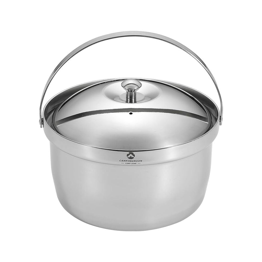 Campingmoon Aluminum 3-Layer Steel Cooking Pot, Cookware,    - Outdoor Kuwait