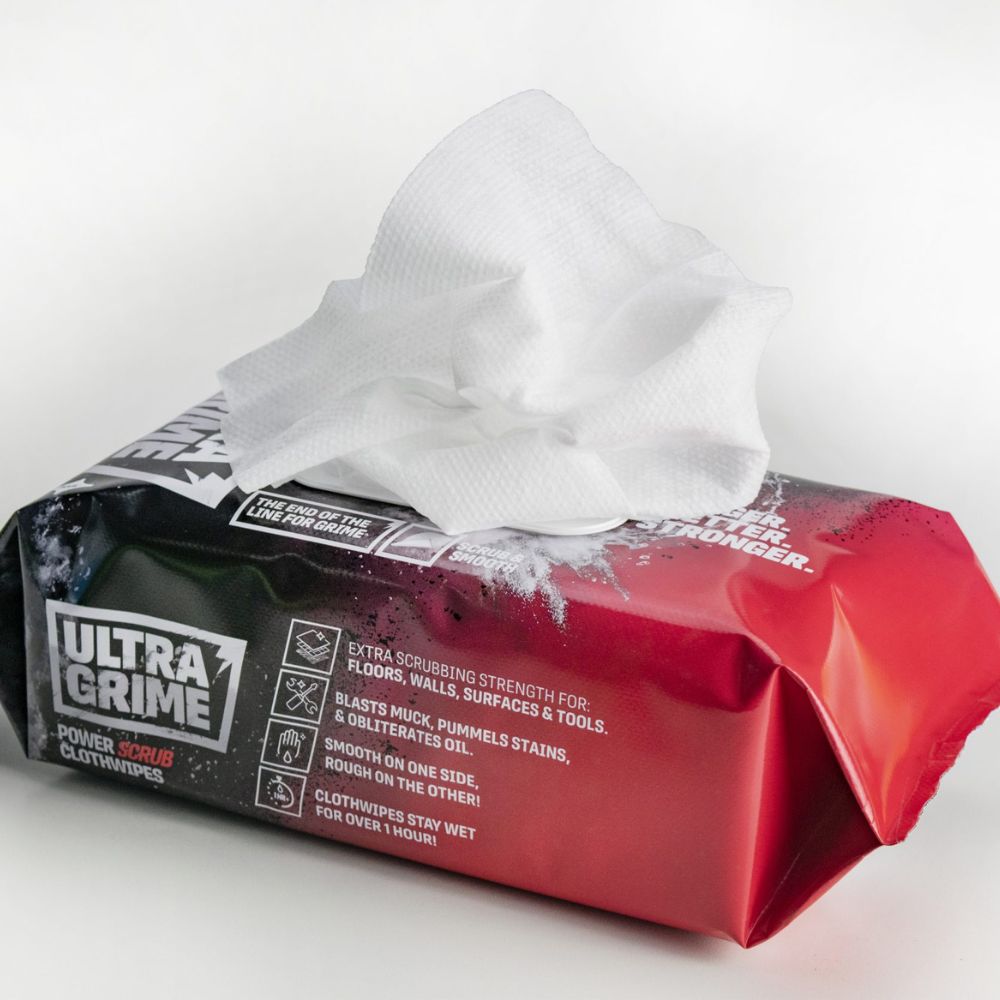 UltraGrime Pro Power Scrub, Power Wipes, - Outdoor Kuwait