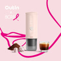 Outin Nano Portable Espresso Machine (Rose Quartz) X BCRF, Coffee Machine, - Outdoor Kuwait