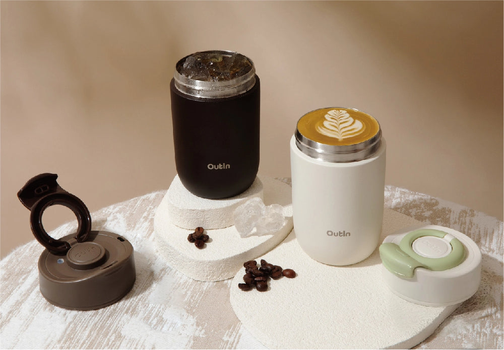 Outin Travel Tumbler (Sand White), Tumbler, - Outdoor Kuwait