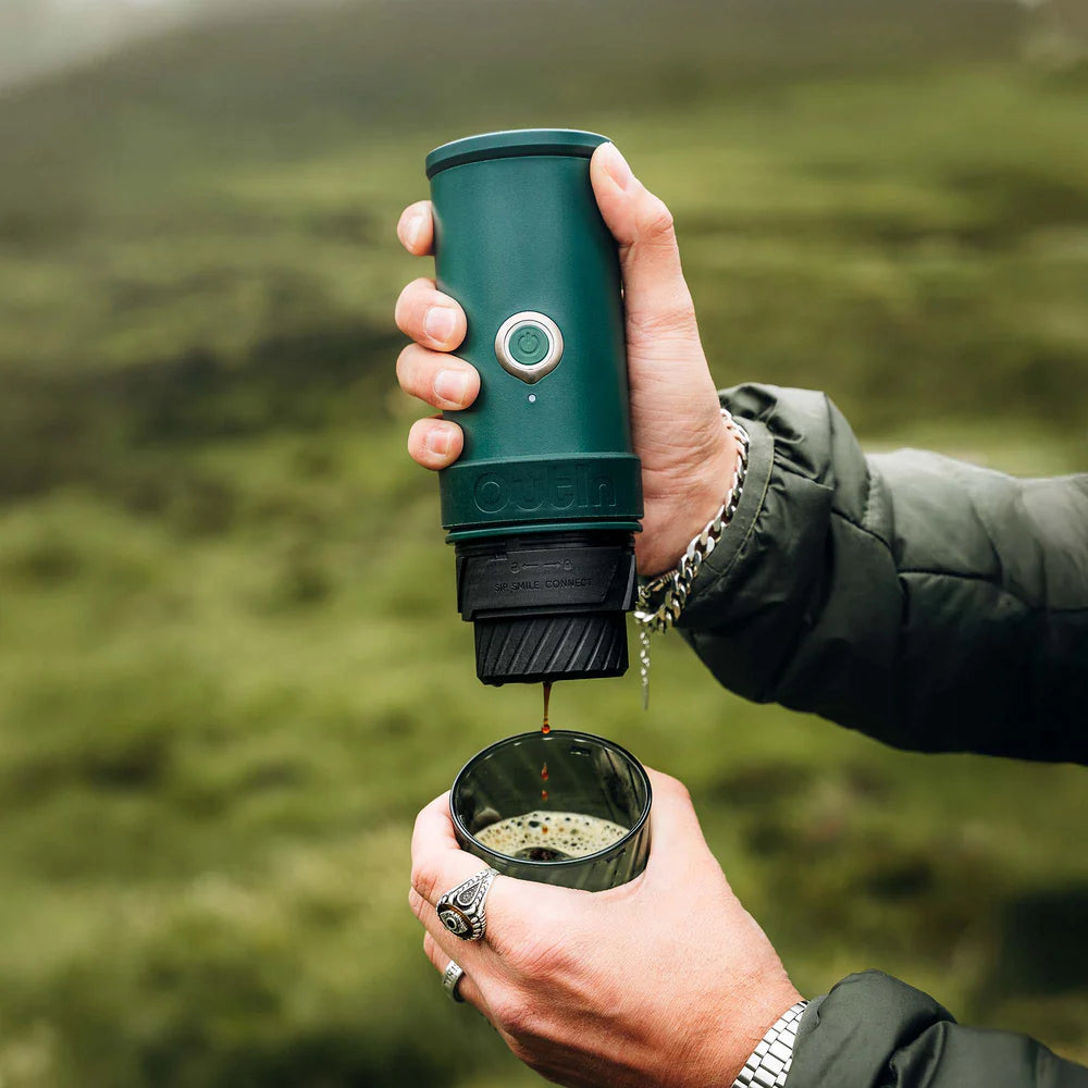 OutIn Mino Portable Electric Espresso Machine - Moss Green, Espresso Machine, - Outdoor Kuwait