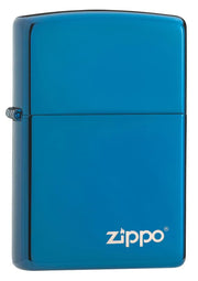 Zippo Classic High Polish Blue Zippo Logo, Lighter, - Outdoor Kuwait