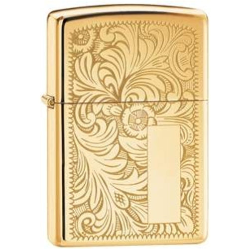 Reg Brass Venetian Gold Zippo Lighter ZP352B, Lighter, - Outdoor Kuwait