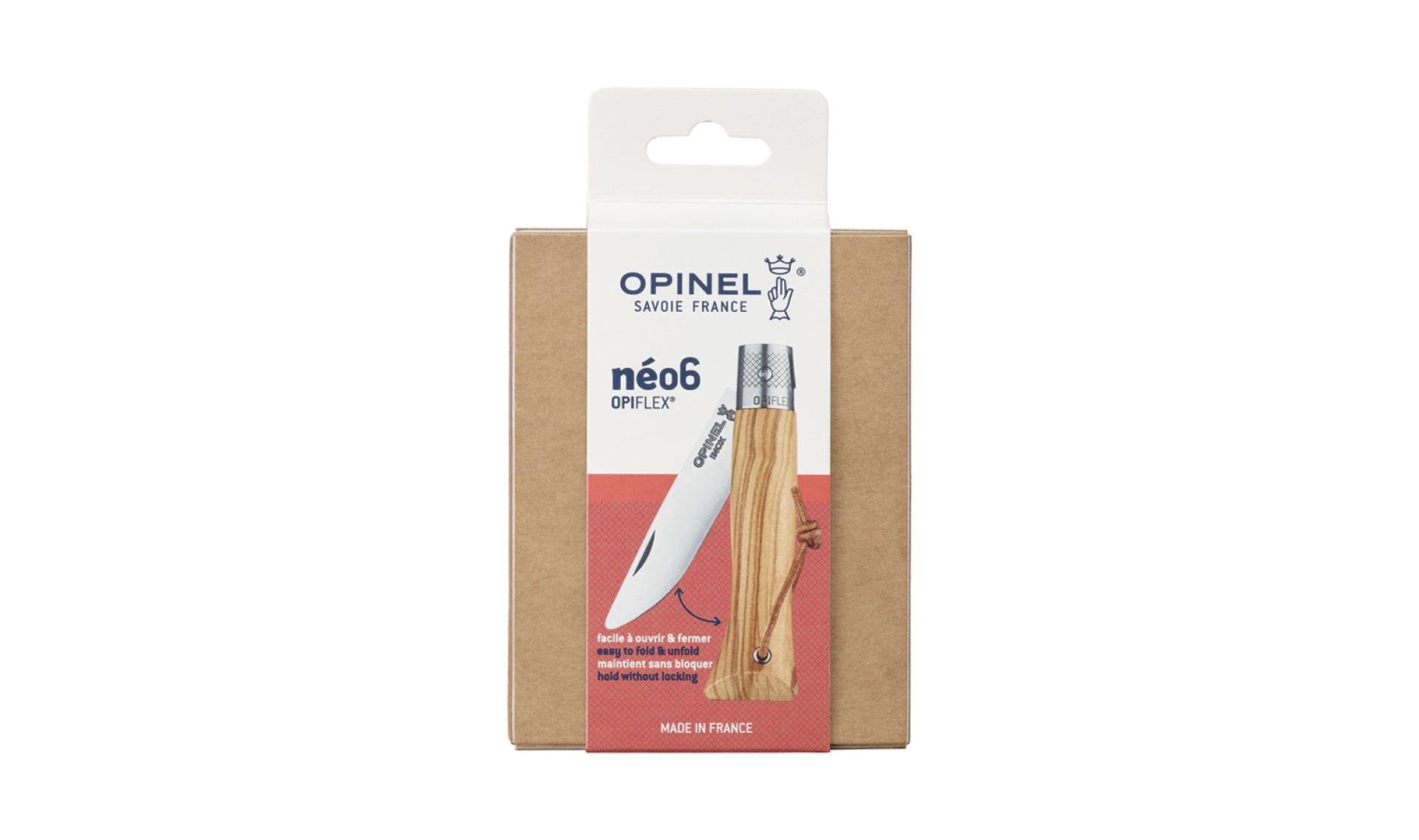 Opinel Néo6 Olive Wood Pocket Knife 3123840025044