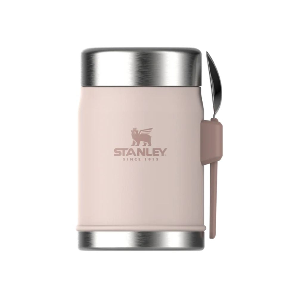 STANLEY CLASSIC LEGENDARY FOOD JAR + SPORK | 0.4L, Food Storage, Rose Quartz - Outdoor Kuwait