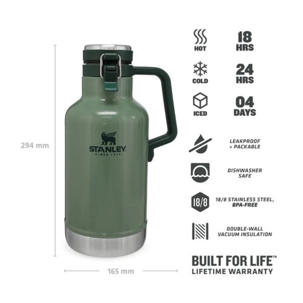 STANLEY CLASSIC EASY-POUR GROWLER | 1.9L, Growler, - Outdoor Kuwait