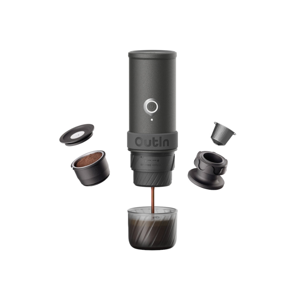 OutIn Mino Portable Electric Espresso Machine - Space Grey, Espresso Machine, - Outdoor Kuwait