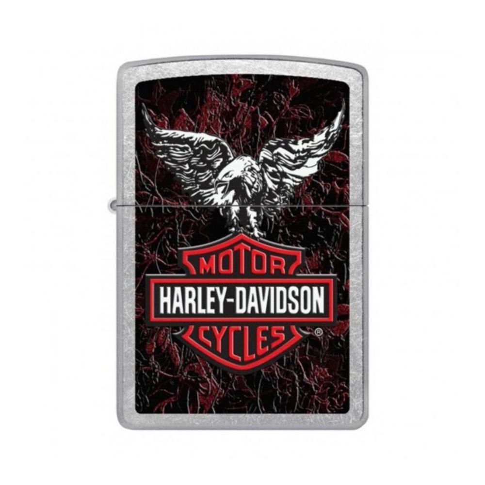 Zippo Harley Davidson Eagles Street Chrome Lighter -ZP207 CI000299, Lighter, - Outdoor Kuwait