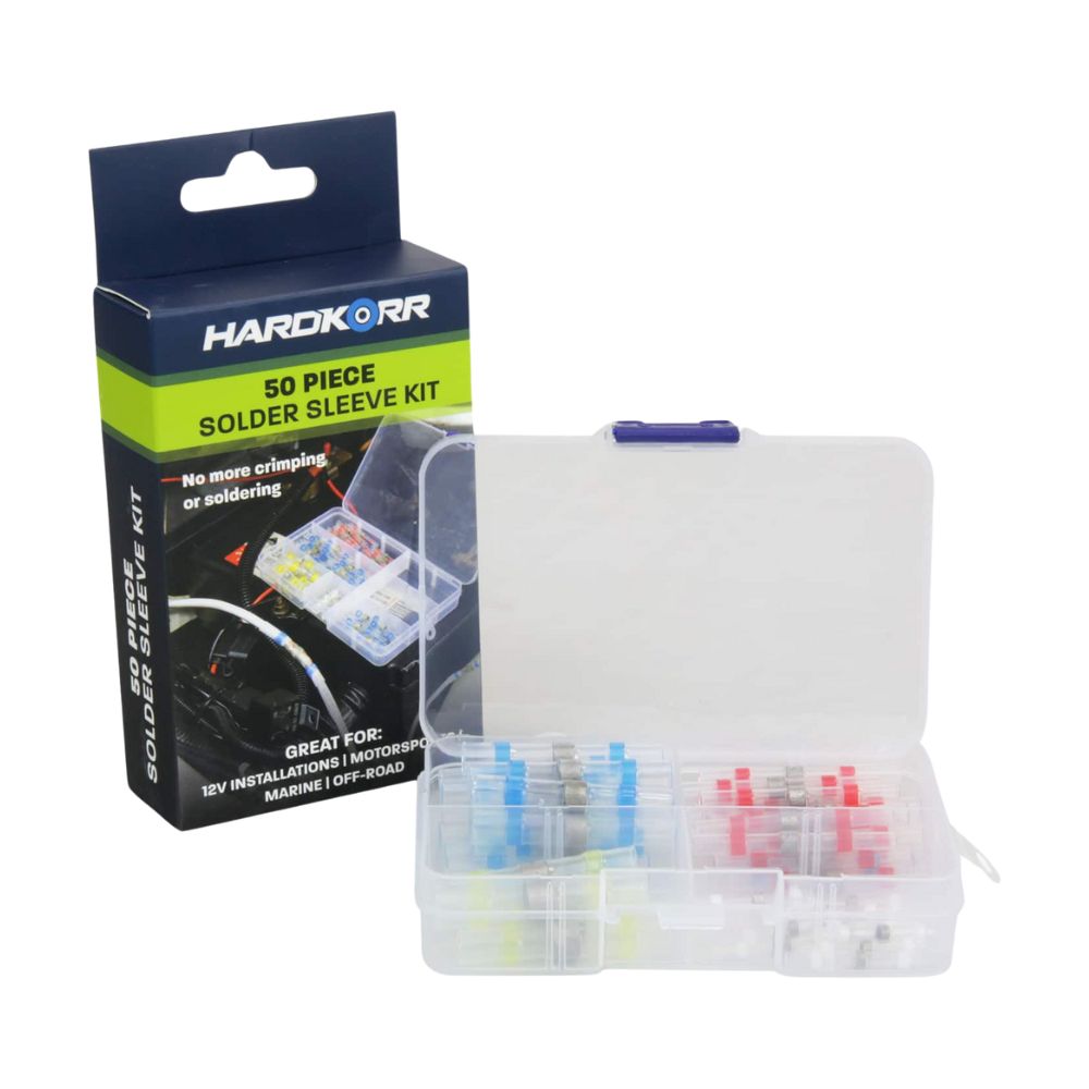 Hardkorr Heat-Activated Solder Sleeve Kit (50 PCS), Solder Sleeve Kit,    - Outdoor Kuwait