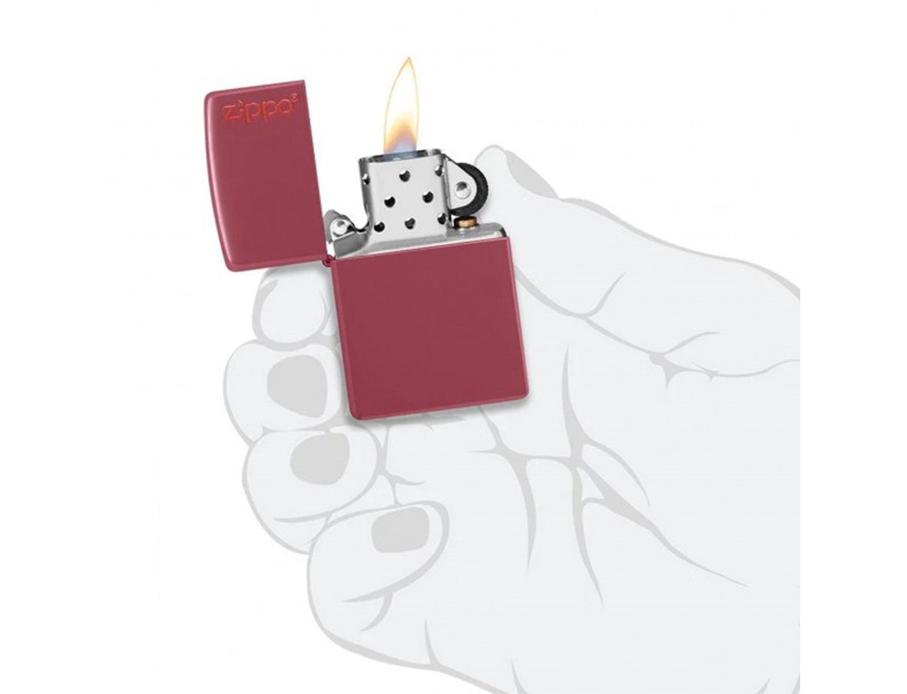 Zippo 49844Zl Red Brick Zippo Logo, Lighter, - Outdoor Kuwait