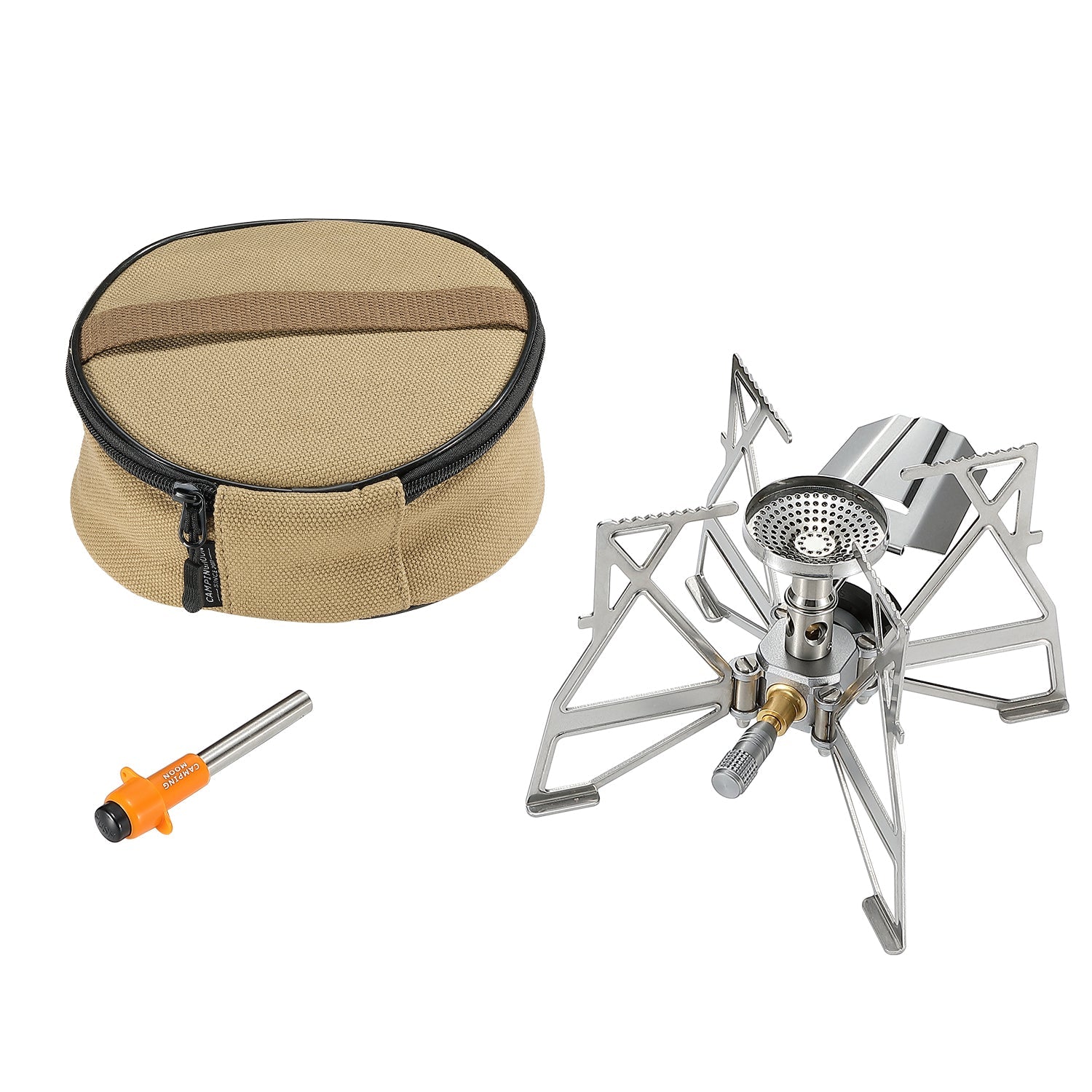 Campingmoon XD-3-NE Butane Camping Stove Stainless Steel Silver, , - Outdoor Kuwait