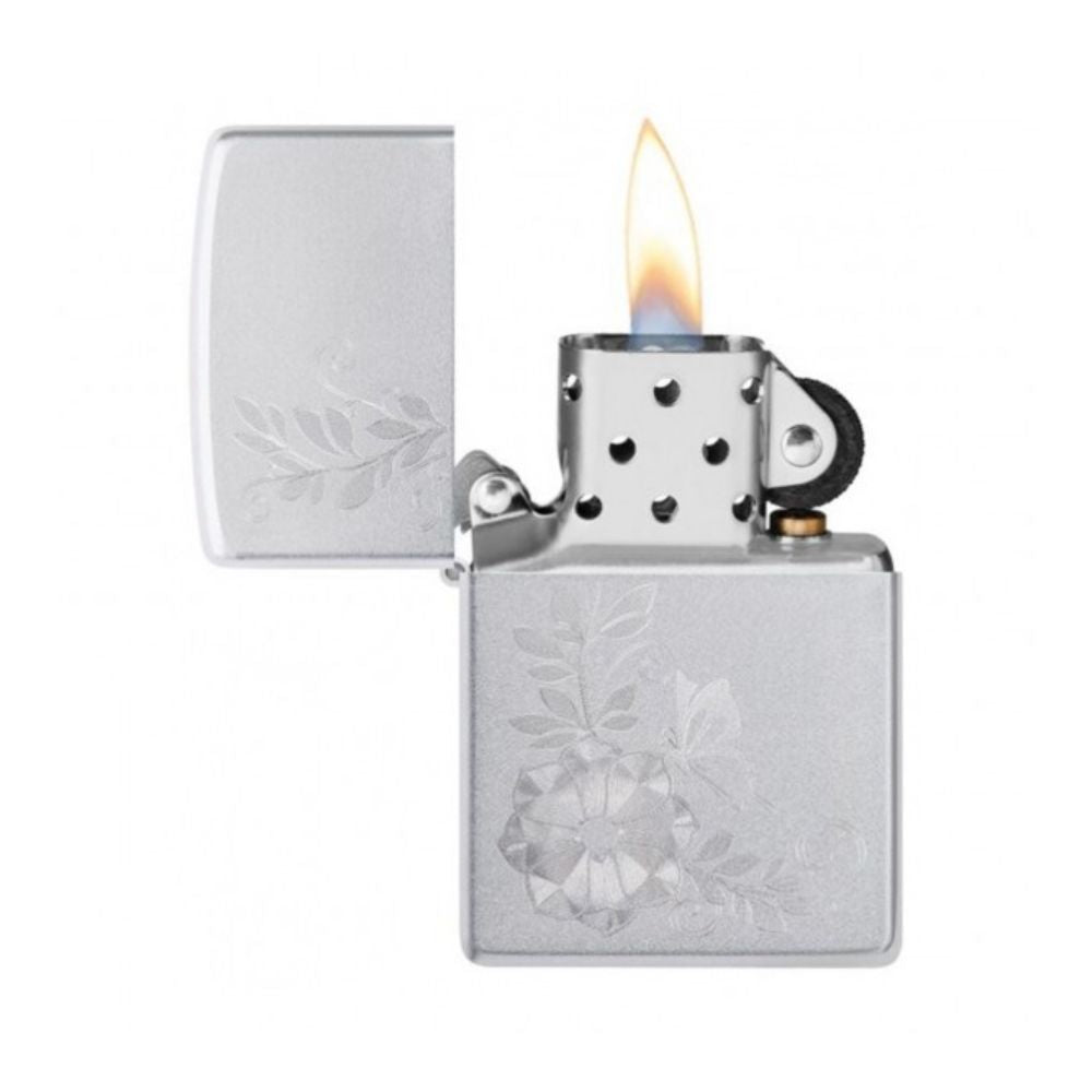 Zippo Reg Flower Butterfly Lighter -ZP205 AE184546, Lighter, - Outdoor Kuwait