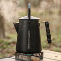 Campingmoon Stainless Steel Bonfire Kettle - 1.5L (Black), Cookware, - Outdoor Kuwait