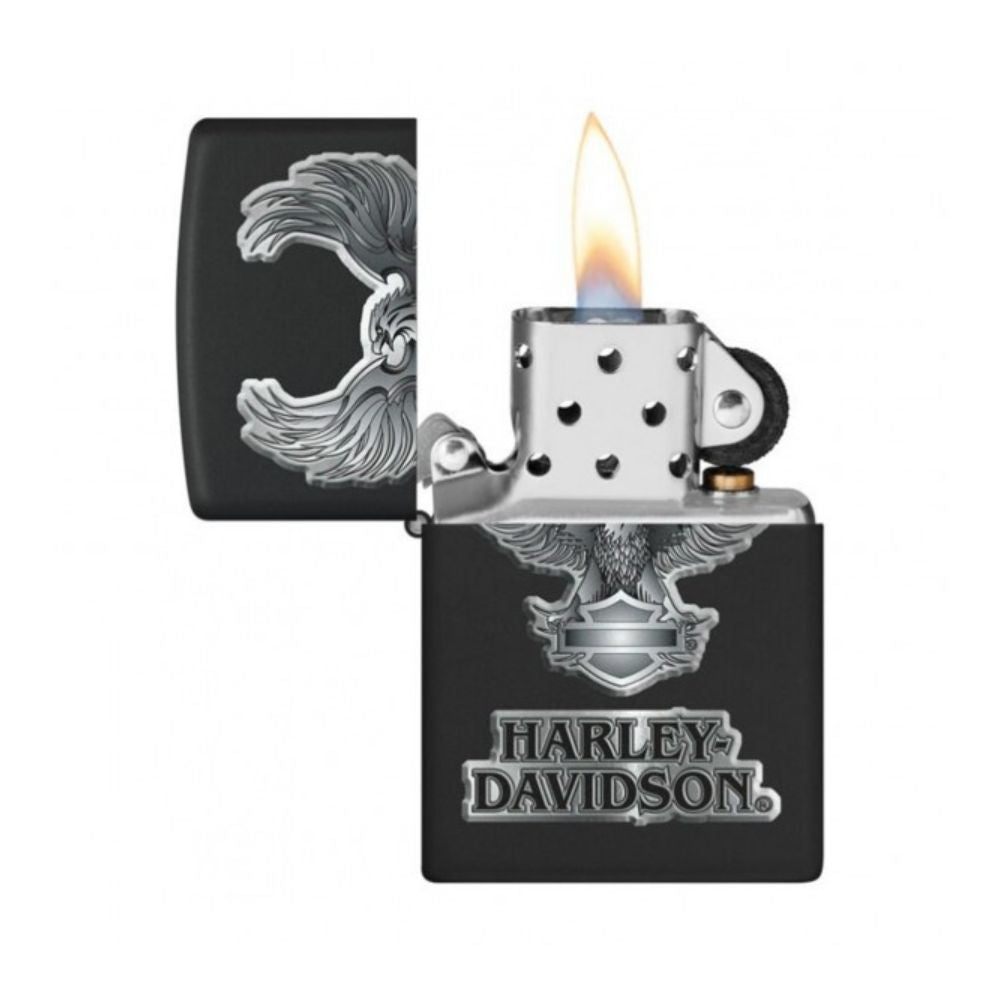 Zippo Personalized Harley Davidson Black Eagle Lighter -ZP218 CI012845, Lighters & Matches,    - Outdoor Kuwait