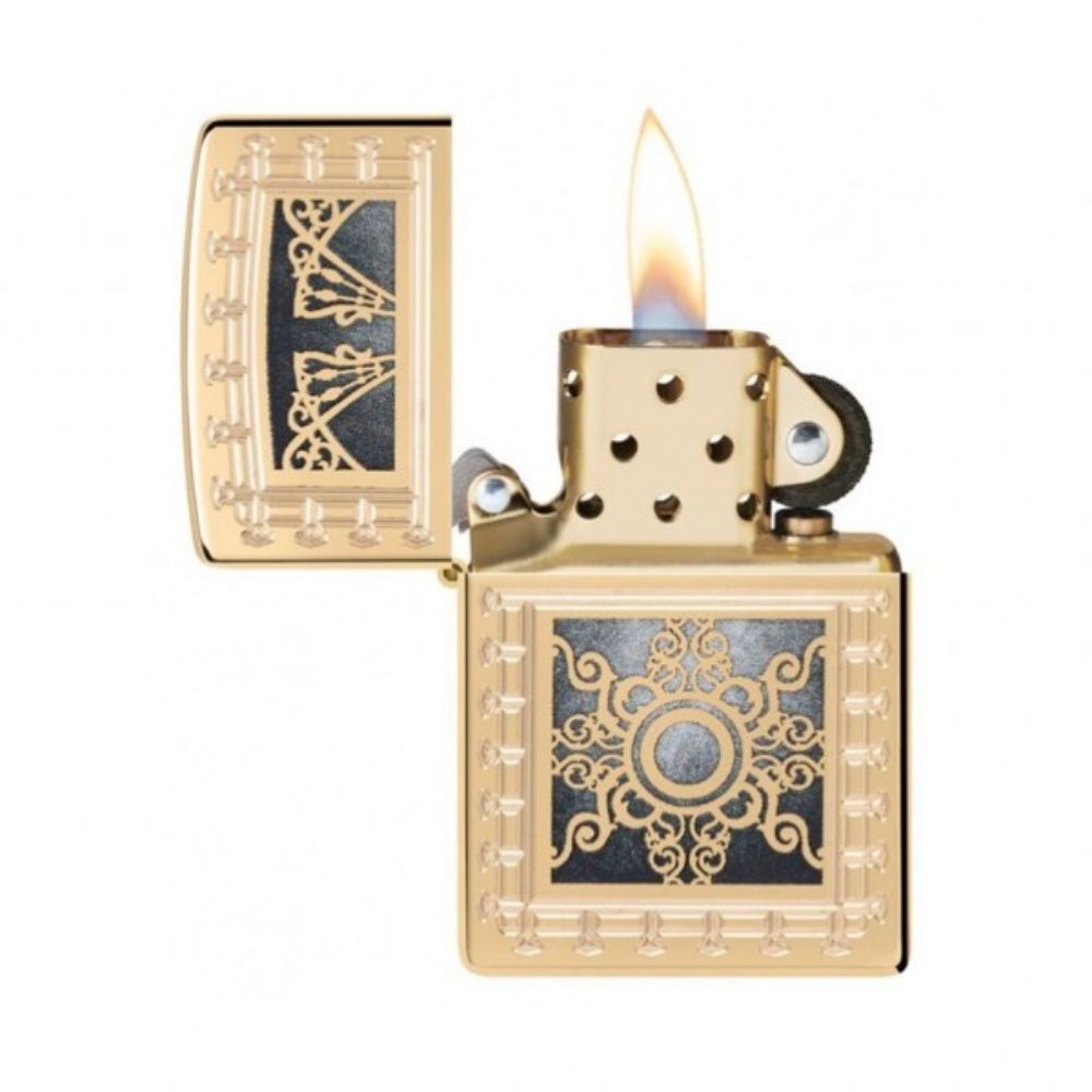Zippo Black Imperial Filigree Lighter -ZP169 AE184398, Lighter, - Outdoor Kuwait