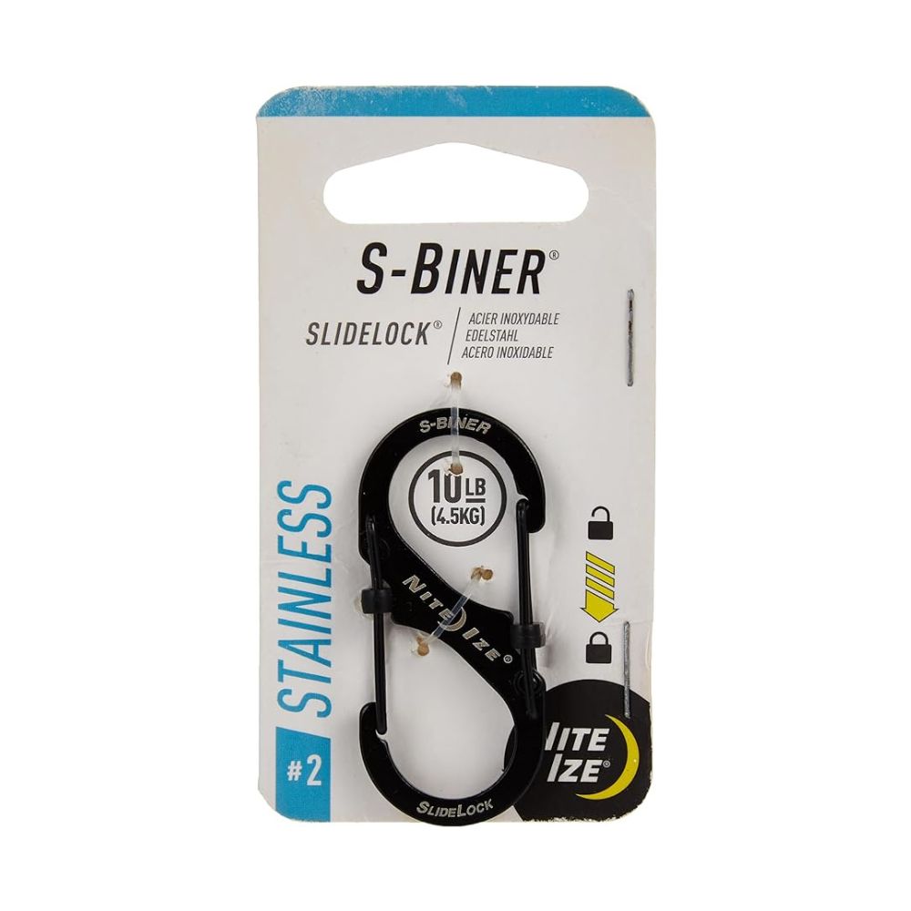 NITE IZE S-BINER® 360 SLIDELOCK® DUAL CARABINER - Size 2, Carabiners,    - Outdoor Kuwait