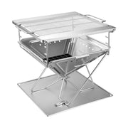 Campingmoon MT-055 Foldable BBQ Grill & Fire Pit - Extra Large, Outdoor Grills,    - Outdoor Kuwait