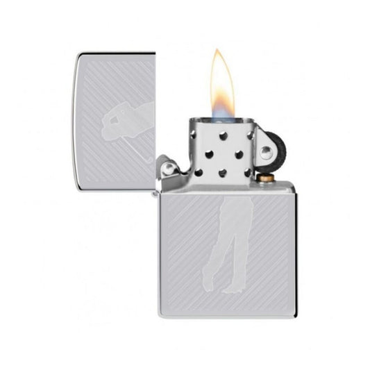 Zippo Reg Satin Chrome Golfer Lighter -ZP250 AE184527, Lighters & Matches,    - Outdoor Kuwait