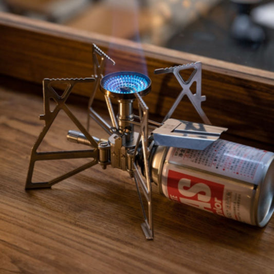 Campingmoon Mini Folding Butterfly Stove Ultralight Portable Burner, Gas Burner,    - Outdoor Kuwait