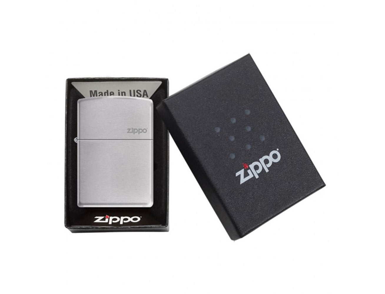 Zippo 205 AE184411 REG SATIN CHROME ZIPPO, Lighter, - Outdoor Kuwait