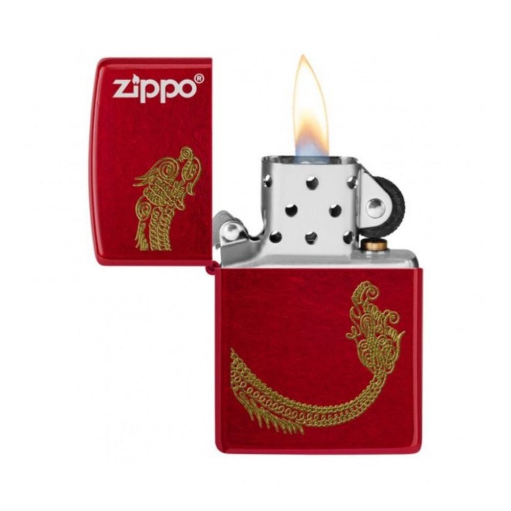 Zippo Candy Apple Red Luxury Design Lighter -ZP21063 CI411720, Lighter, - Outdoor Kuwait