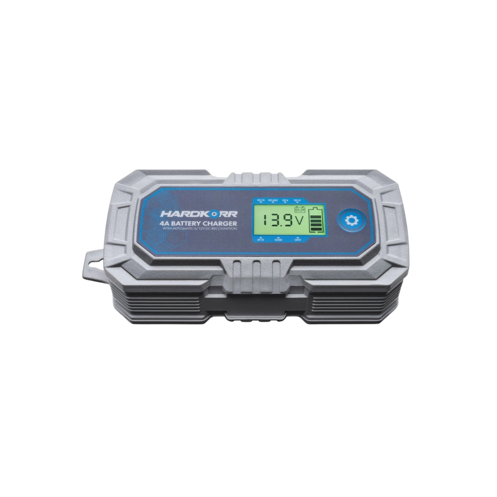Hardkorr 4A AC Battery Charger With Automatic 6/12V DC Recognition, Batteries, - Outdoor Kuwait