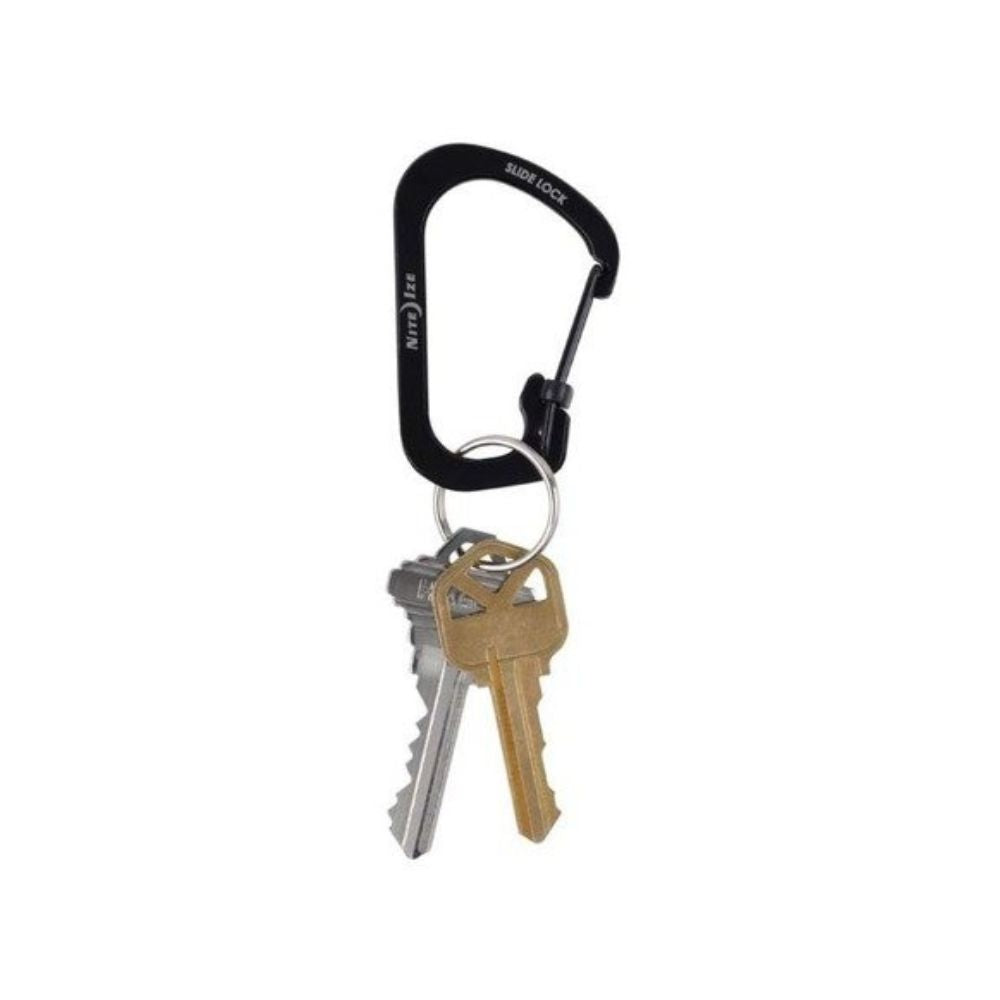 NITE IZE SLIDELOCK® CARABINER STAINLESS STEEL - Size 3, Carabiners,    - Outdoor Kuwait