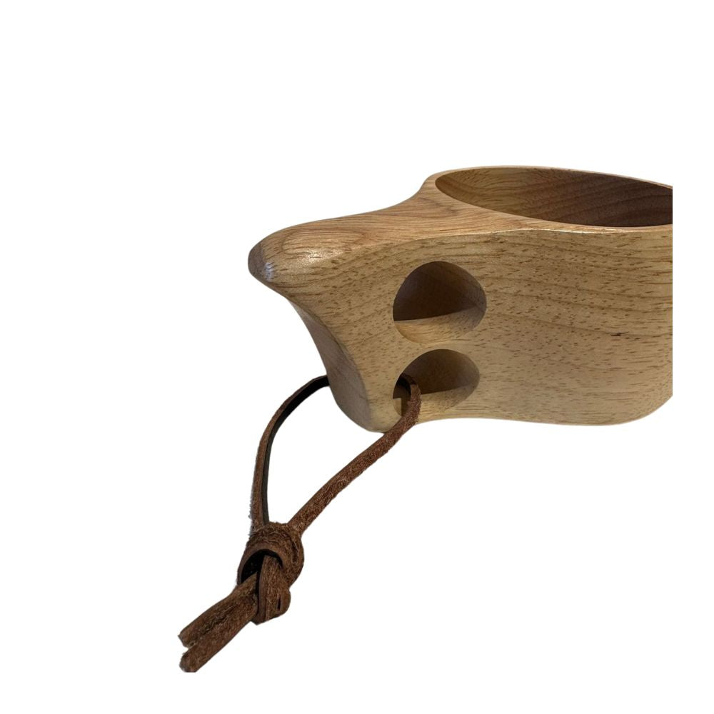 Outdoor Rubber Wood Mug - 173g, Wooden Mug,    - Outdoor Kuwait