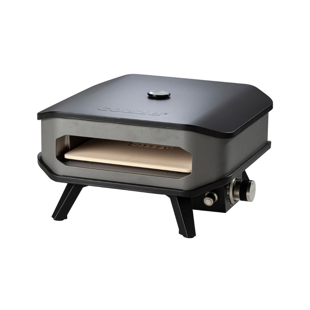 Cozze 13" Gas Fired Pizza Oven With Thermometer & Protective Cover Bundle, Pizza Oven, - Outdoor Kuwait