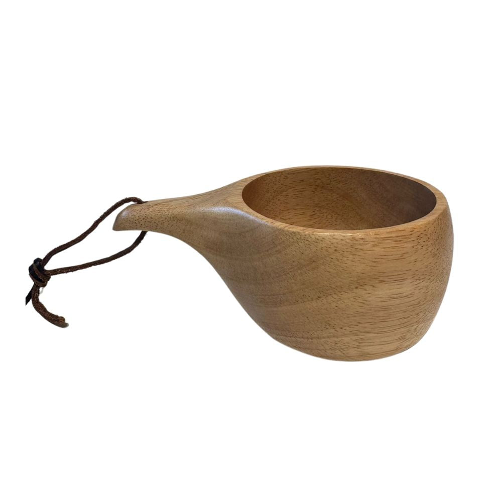 Outdoor Rubber Wood Mug - 193g, Wooden Mug,    - Outdoor Kuwait