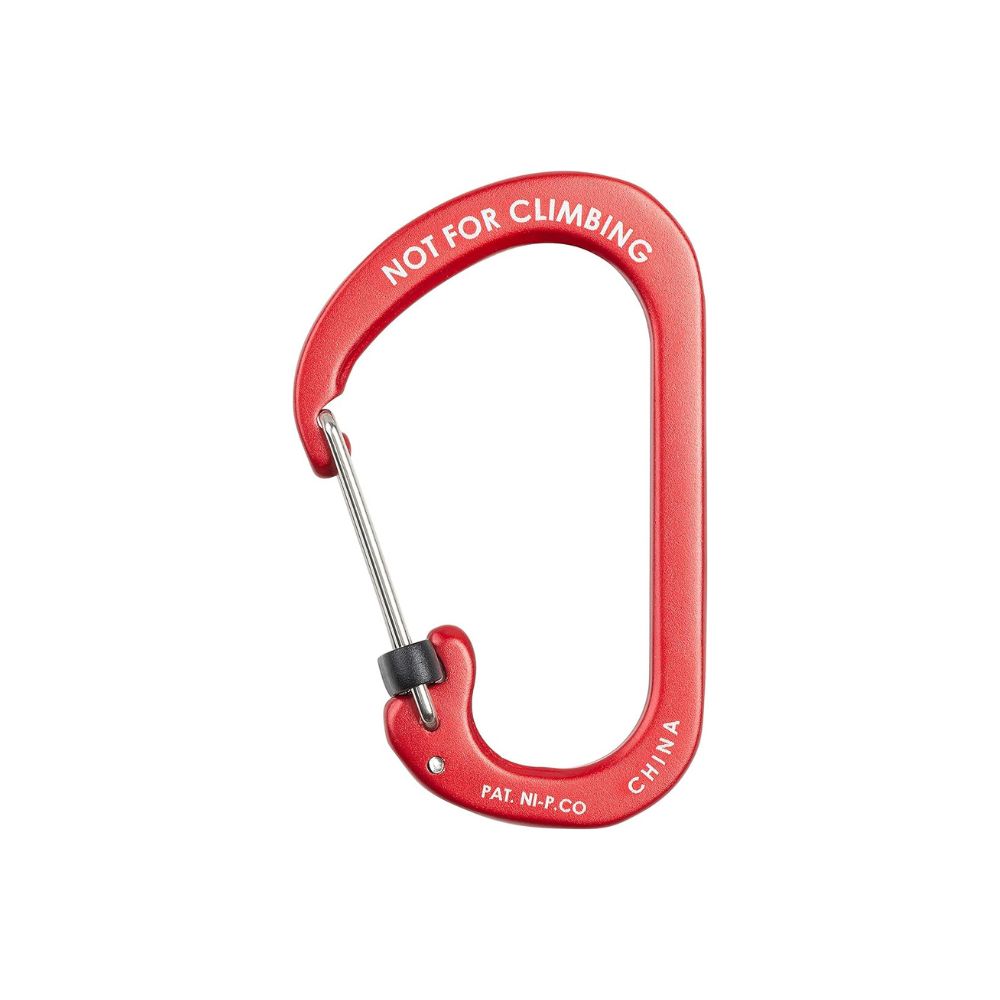 NITE IZE SLIDELOCK® CARABINER ALUMINUM RED - Size 4, Carabiners,    - Outdoor Kuwait