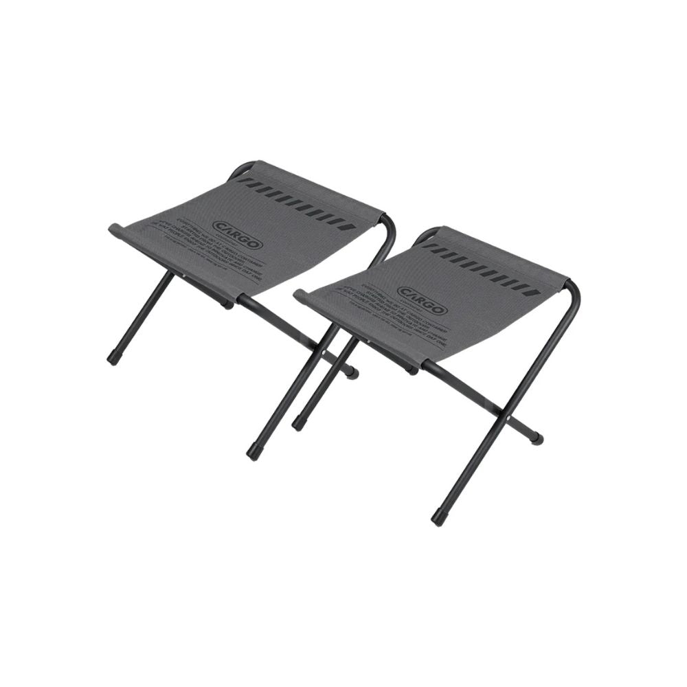 Cargo Container Wide BBQ Chair - 2, Camp Furniture, Grey - Outdoor Kuwait
