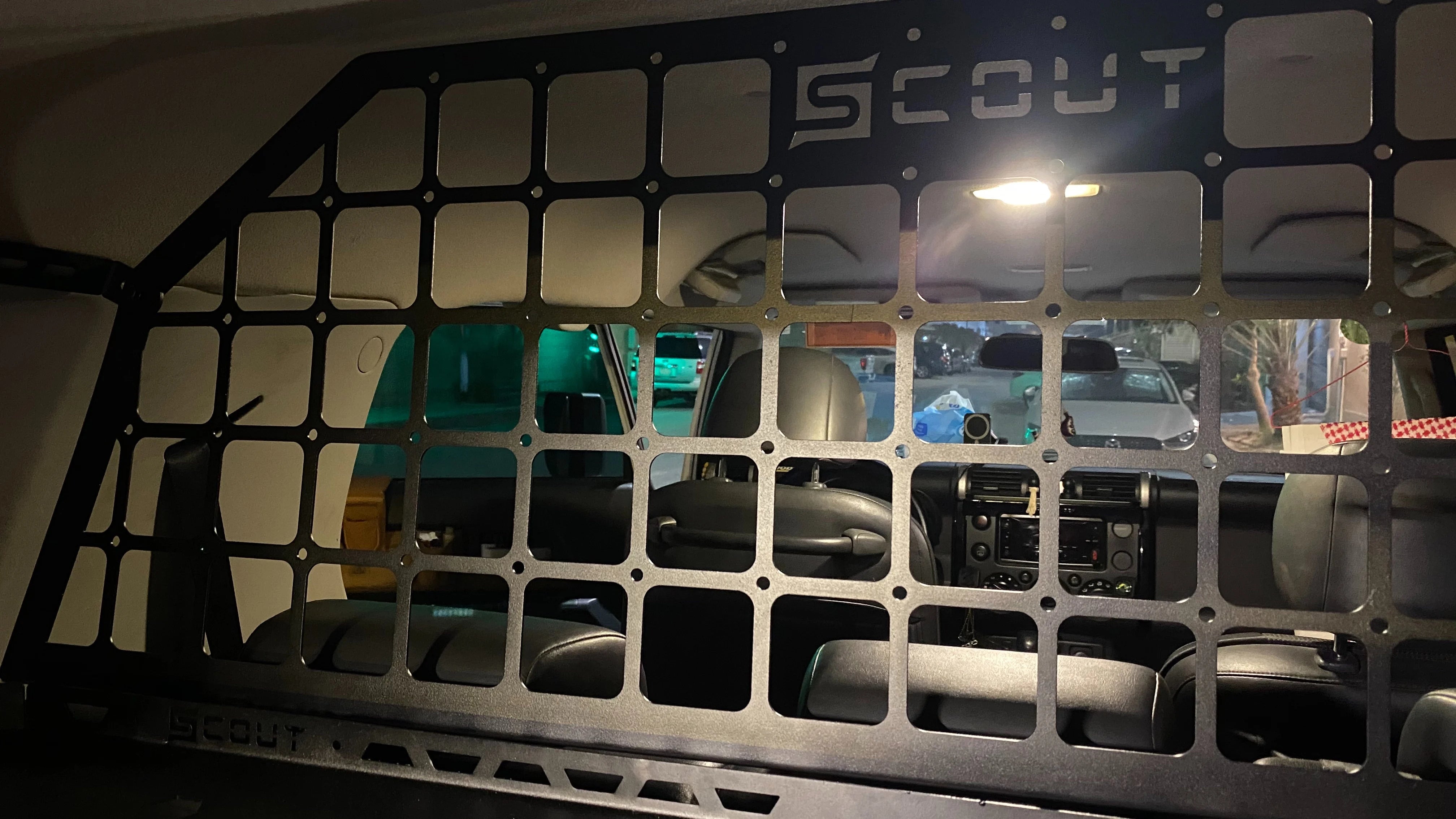 Scout Cargo Barrier V1 - Toyota FJ, Molle Panels, - Outdoor Kuwait
