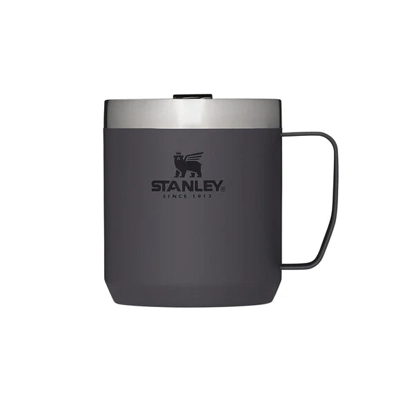 Stanley 355ml / 12oz Vac Camp Mug, Mugs, Charcoal   - Outdoor Kuwait