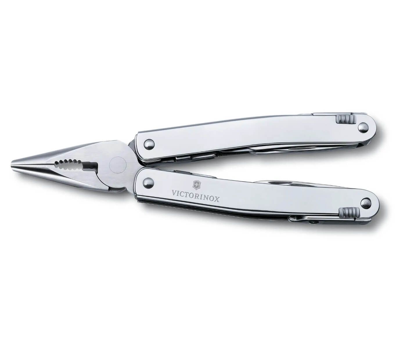 Victorinox Swiss Tool Spirit X Silver W/Leather Case, Knives,    - Outdoor Kuwait