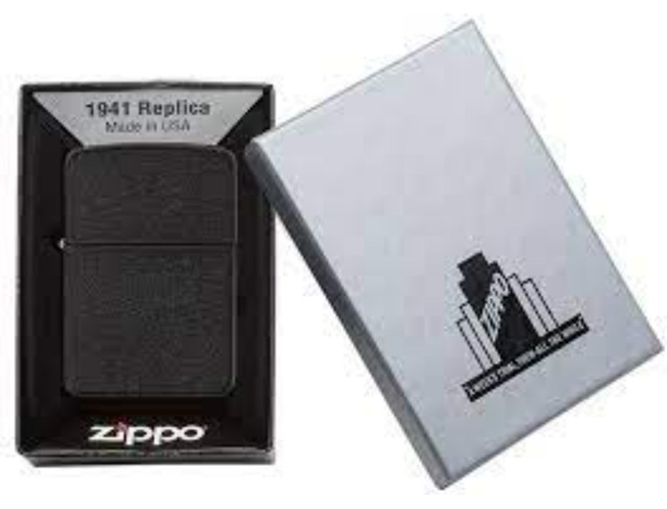 Zippo Lighter 28582 1941 Black Crackle, Lighter, - Outdoor Kuwait