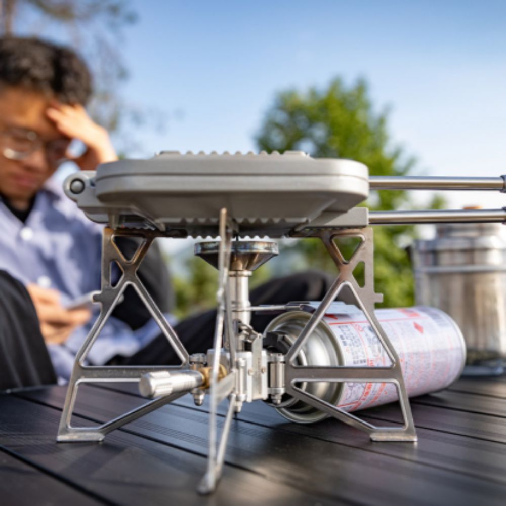Campingmoon Mini Folding Butterfly Stove Ultralight Portable Burner, Gas Burner,    - Outdoor Kuwait