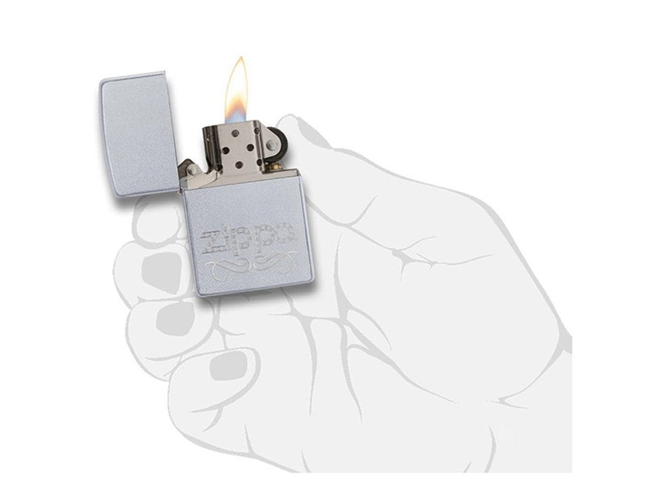 Zippo Lighter 24335 - 205 Zippo Scroll, Lighter, - Outdoor Kuwait