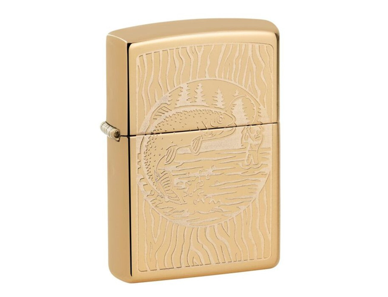 Zippo 49610 254b Fisherman Design Lighter, Lighter, - Outdoor Kuwait