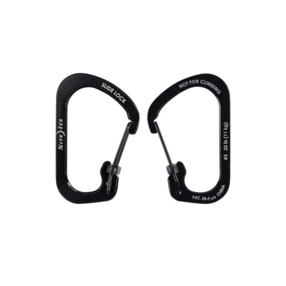 NITE IZE SLIDELOCK® CARABINER STAINLESS STEEL - Size 3, Carabiners,    - Outdoor Kuwait