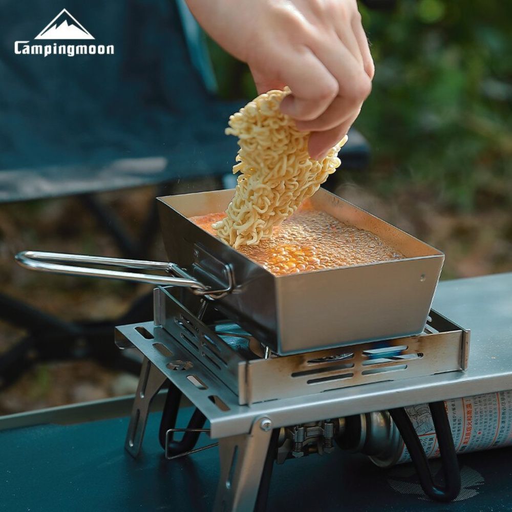 Campingmoon Thick Frying Pan with Cooking Box, Cookware,    - Outdoor Kuwait