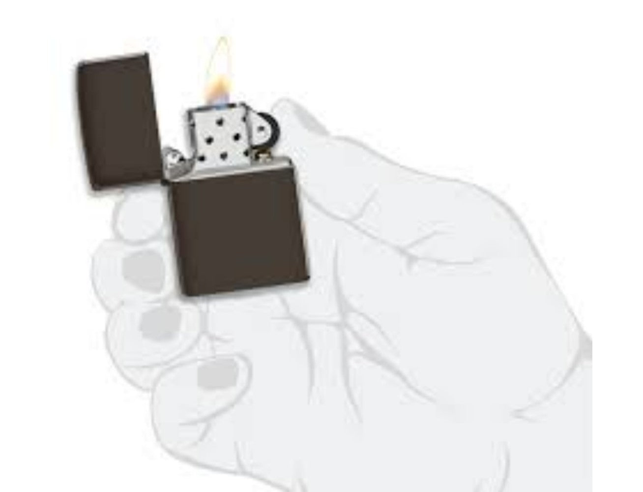 Zippo 49180 Reg Brown Matte, Lighter, - Outdoor Kuwait