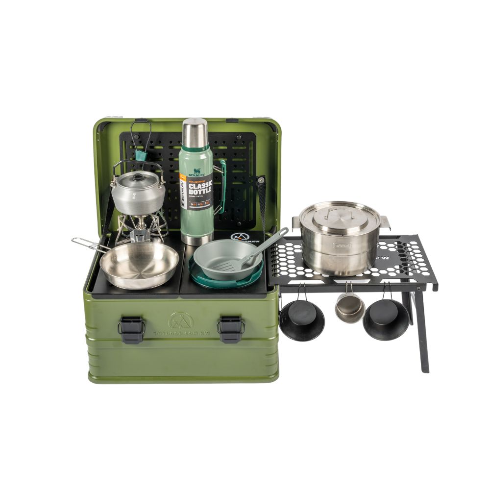 Outdoor Portable Aluminum Storage Container & Accessories - Green, Storage Box, - Outdoor Kuwait