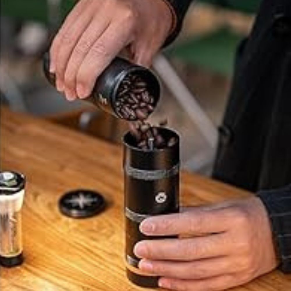 Campingmoon Manual Coffee Grinder (S) - Black, Coffee Machine,    - Outdoor Kuwait