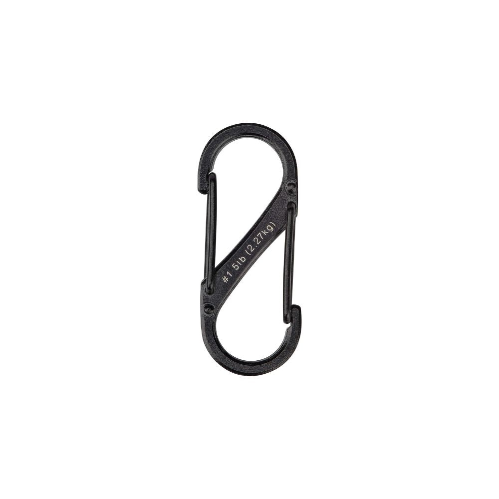 NITE IZE S-BINER BLACK - 2 Pack - Size 1, Carabiners,    - Outdoor Kuwait