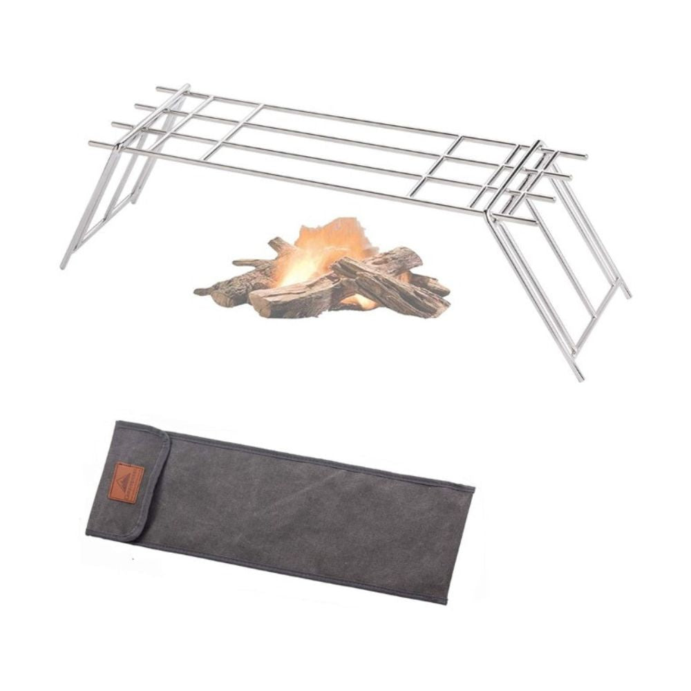 Campingmoon Takibi Fire Pit Grill, Outdoor Grill Accessories,    - Outdoor Kuwait